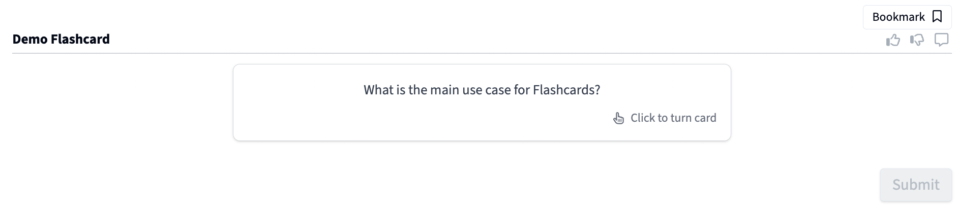 Flashcard - Student View