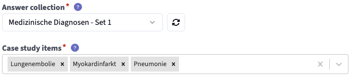 Linking an Answer Collection for Case Study Items
